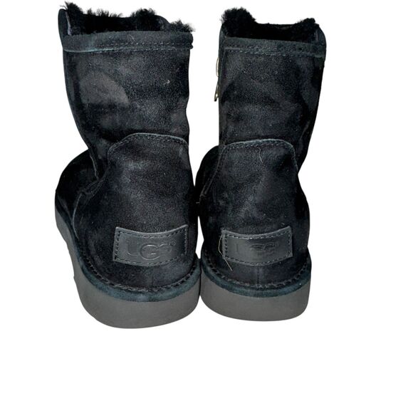 UGG Abree Mini Boots Black Suede Women's Size 8 - Picture 3 of 8